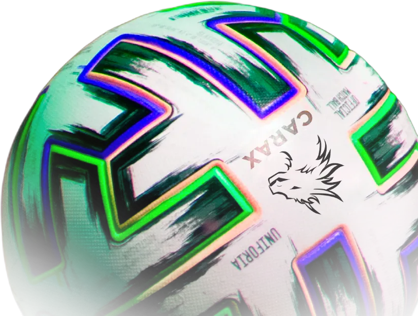 Balón oficial con la marca Carax
